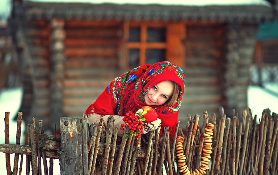 Sexy girl Women in Slavic costumes in Tegucigalpa
